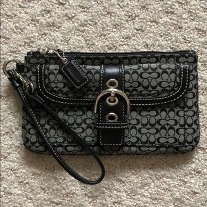 Black Coach Wristlet